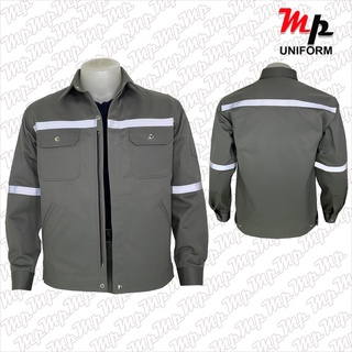 MP UNIFORM เสื้อช่าง เสื้อช๊อปผ้าเวสปอยท์ สีขี้ม้า รหัสสินค้า-MPJ007-06