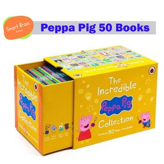 *พร้อมส่ง* หนังสือการ์ตูน Peppa Pig เล่มเล็ก 50เล่ม The Incredible Peppa Pig Collection 50 books