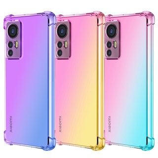 เคสโทรศัพท์ซิลิโคน TPU ใส แบบนิ่ม กันกระแทก ไล่โทนสี สําหรับ Xiaomi MI 11 Lite 5G NE 11X 10T Pro 11i 10S 10i 10T Lite