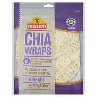 Chia wraps mission จำนวน8แผ่น/ห่อ พร้อมส่ง