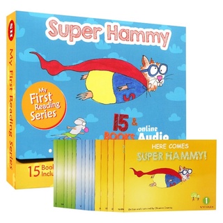 หนังสือฝึกภาษาอังกฤษสำหรับเด็ก Super Hammy Books Sight word Box Set เซต 15 เล่ม พร้อม audio CD