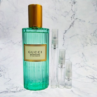 น้ำหอมแบรนด์แท้แบ่งขาย Gucci Memoire dune Odeur EDP สวยหรูหรา