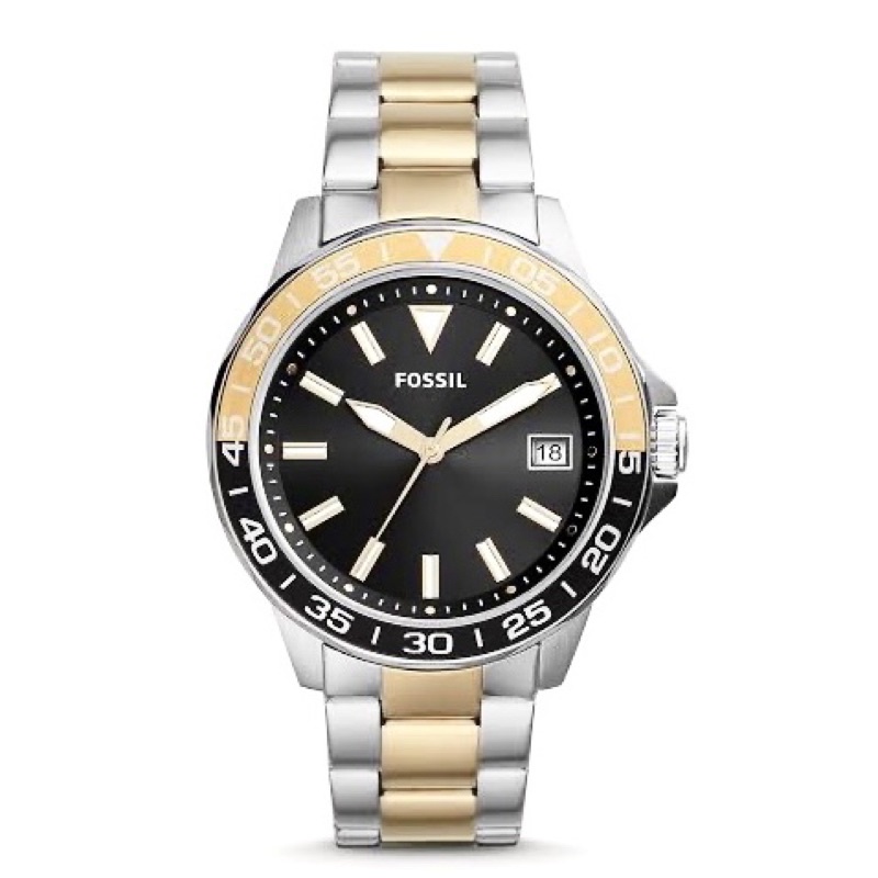 [[พร้อมส่ง📦แท้💯%]] Fossil bq2507 Bannon Three-Hand Date Two-Tone Stainless Steel Watch