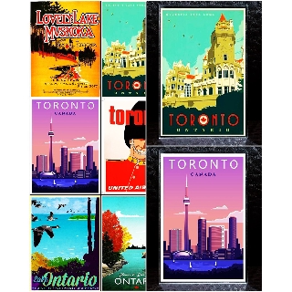 แม่เหล็กติดตู้เย็น ออนแทรีโอ แคนนาดา อะครีลิค 2×3 นิ้ว ของฝาก ของที่ระลึก Souvenir Acrylic Fridge Magnet Ontario 2x3"