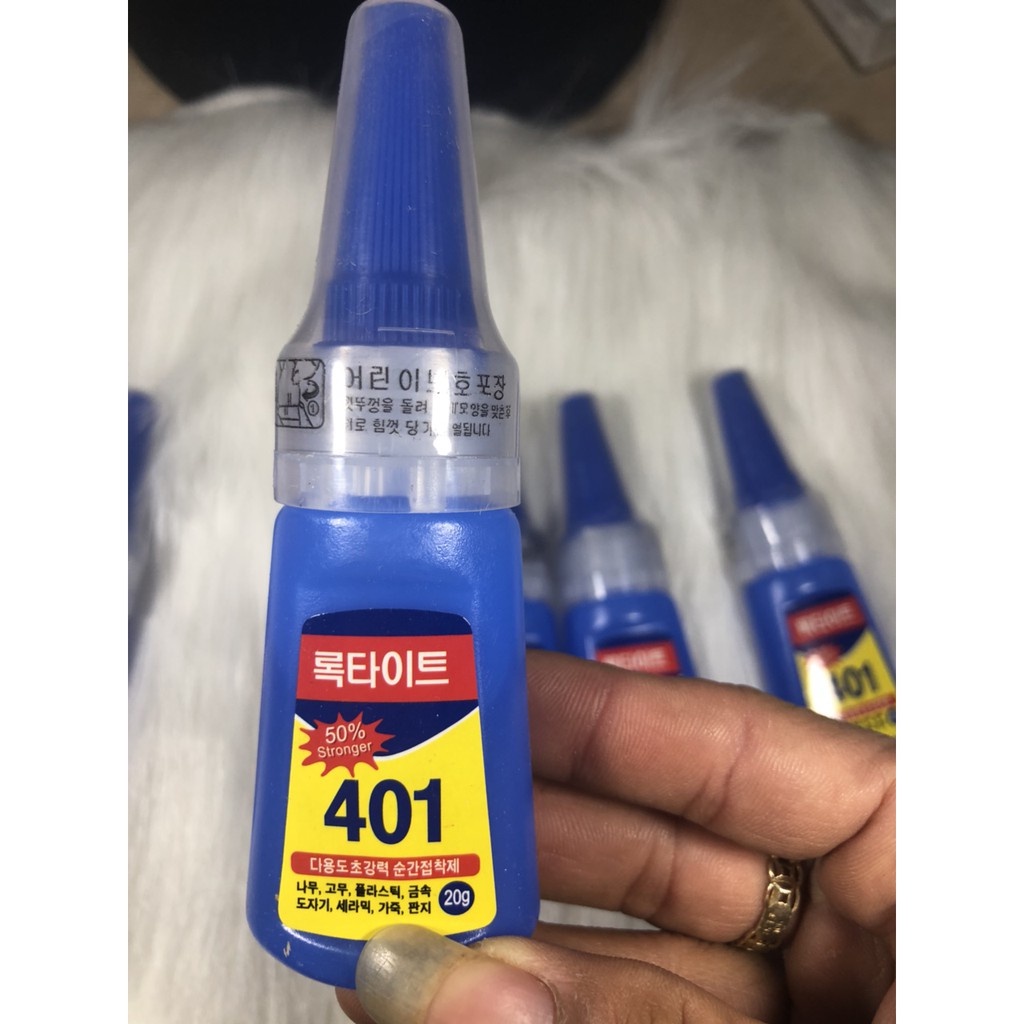 กาว 401 ของแท้ กาวติดเล็บปลอมสุดแรง 20ก