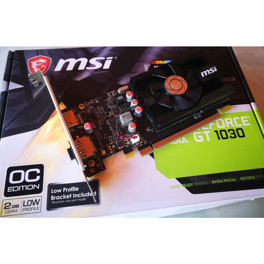 การ์ดจอMSI-GeForceGT1030-2GD4-LP-OC-2,190บาท