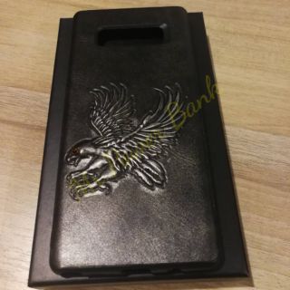 เคสNote 8  Leather ปั๊ม3D Eagle