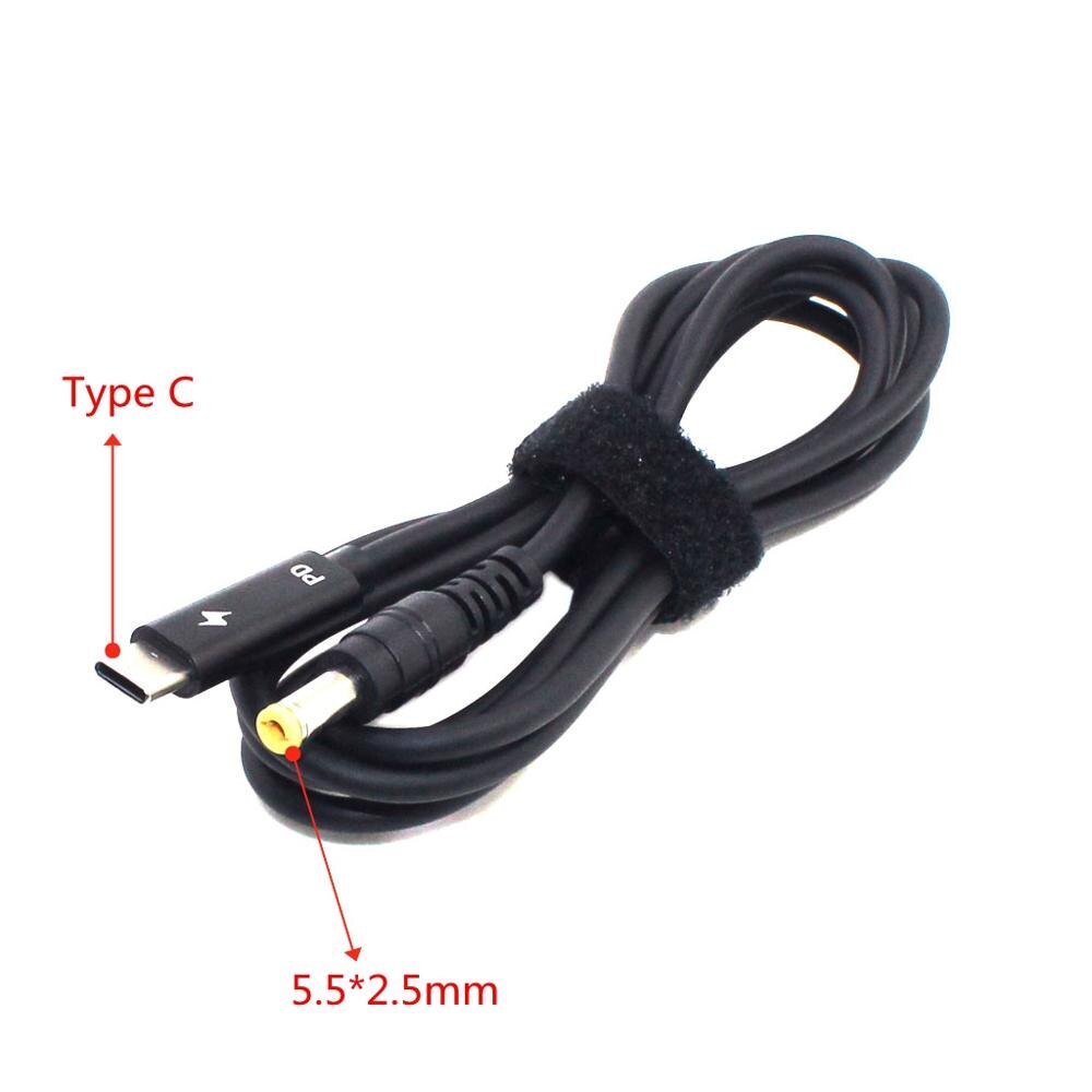 ขั้วต่ออะแดปเตอร์แปลงไฟแล็ปท็อป ปลั๊ก Dc USB Type C ตัวแปลงแจ็คตัวผู้เป็นสากลสําหรับ Lenovo สําหรับเครื่องชาร์จโน้ตบุ๊ก Asus