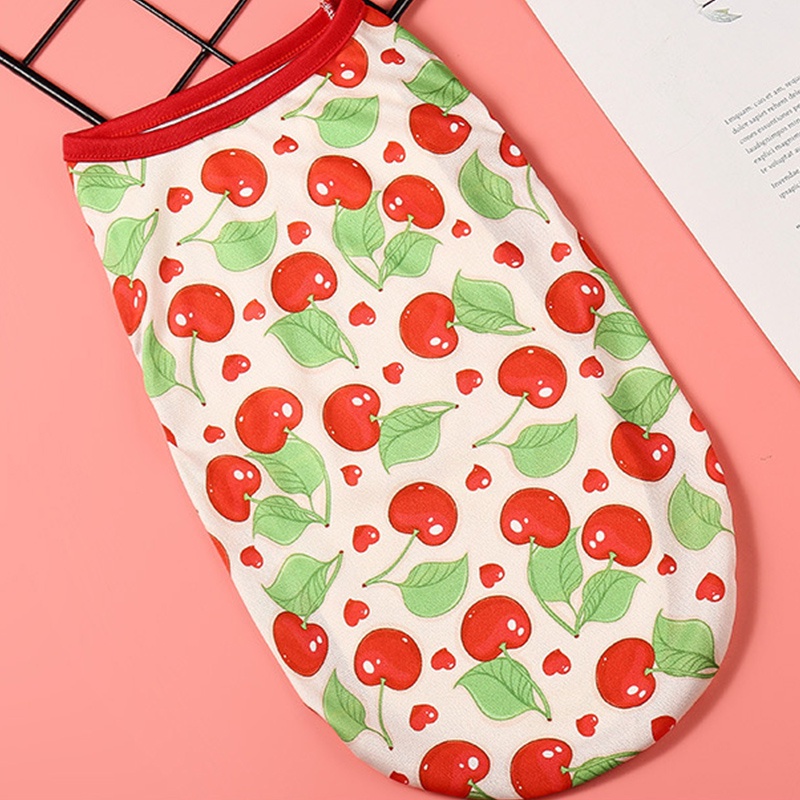 พิมพ์เสื้อกั๊กสัตว์เลี้ยงบางระบายอากาศเสื้อกั๊กสุนัขขนาดเล็กเท็ดดี้สุนัขแมวฤดูร้อนเสื้อผ้าสัตว์เลี้ยง - รูปที่ 4