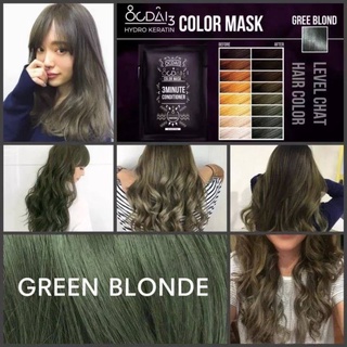 Ocdai3 สี​ Green blond ทรีทต์เม้นท์เปลี่ยนสีผม 30 ml