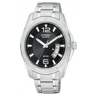 Citizen นาฬิกาข้อมือผู้ชาย สายสเตนเลส รุ่น B10970-53E - สีเงิน/ดำ