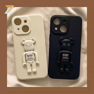 Zymello เคส OPPO Realme Narzo 50i Realme C12 C11 C11 2021 C15 C17 C25S เคสโทรศัพท์ซิลิโคนหมีสนับสนุนแฟชั่น