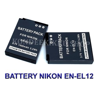 (PACK2) ENEL12  EN-EL12 Battery for Nikon COOLPIX A900,W300,S1200pj,AW120,AW130,P340,S9700,S9900,KeyMission 170,360