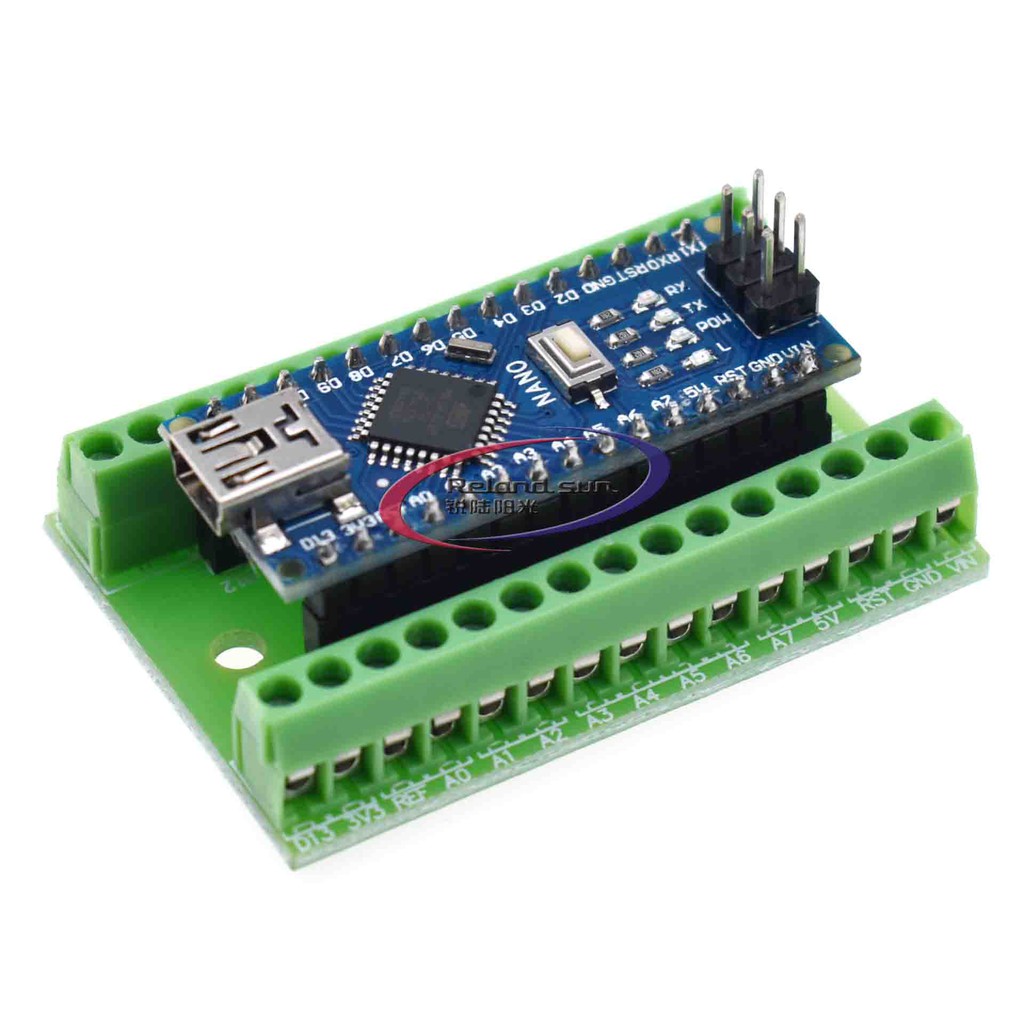 Nano V3.0 Controller Terminal อะแดปเตอร์ขยาย Board NANO IO Shield Simple Extension แผ่นสําหรับ Arduino AVR ATMEGA328P