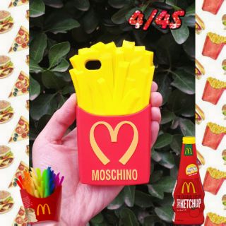 พร้อมส่งเคสซิลิโคนเฟรนฟรายสำหรับไอโฟน4/4S ราคา 140 บาทส่งฟรี