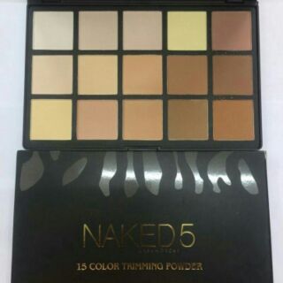 Naked 5 พาเลทเฉดดิ้ง ไฮไลท์ 15 colors trimmer powder