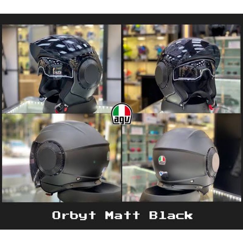 AGV รุ่น ORBYT Matt Black (สีดำด้าน) Size M