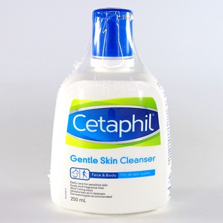 Cetaphil Gentle Skin Cleanser 250 mL เซตาฟิล เจนเทิล สกิน คลีนเซอร์ ผลิตภัณฑ์ทำความสะอาดผิว คงความชุ่มชื่น ผิวอ่อนนุ่มสู