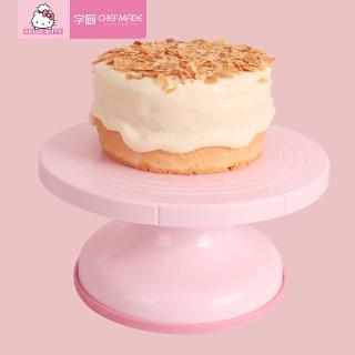 【CHEFMADE】 Hello Kitty Kitchen Food Grade ABS Turntable 7/8/9 inch Birthday Cake Slippery Turntable Bakery Tools Baking Supplies