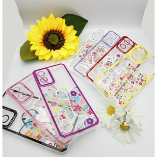 ส่งจากไทย** เคส TPUใส ลายดอกไม้ Samsung รุ่น A23 A73 A53 A13 A33 A12