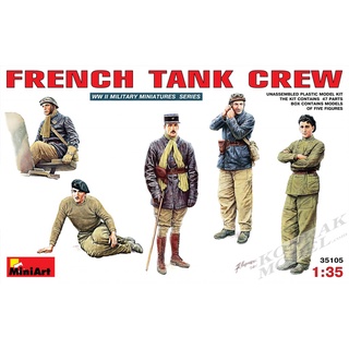 MI35105 FRENCH TANK CREW 1/35