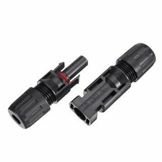 สายไฟโซล่าเซลล์ ข้อต่อ MC4 LINK 1 คู่ ระบบโซล่าเซลล์ งานระบบไฟฟ้า MC4 CONNECTOR LINK BLACK 1PAIR