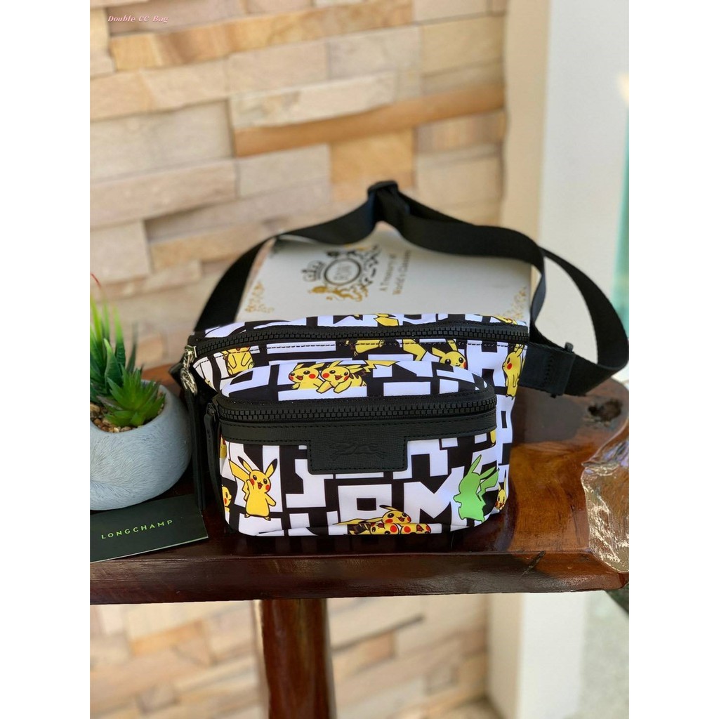 (แท้ 💯%‼) 💕LONGCHAMP LE PLIAGE COLLECTION POKEMON POUCH BAG