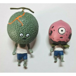 Panda hole fruit zombie fondue Gashapon mini figure capsule toys no base x 2 ลิขสิทธิ์แท้ japan มือ 1 มือ 2