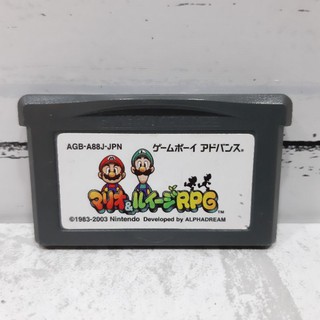 ตลับแท้ [GBA] [0018] Mario &amp; Luigi RPG (Japan) (AGB-A88J) Gameboy เกมบอย Superstar Saga