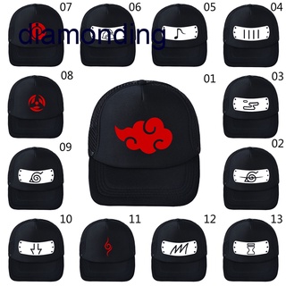 หมวกเบสบอล คอสเพลย์ การ์ตูนอนิเมะ Diam Akatsuki Ninja Uchiha Konoha Red Cloud Symbol