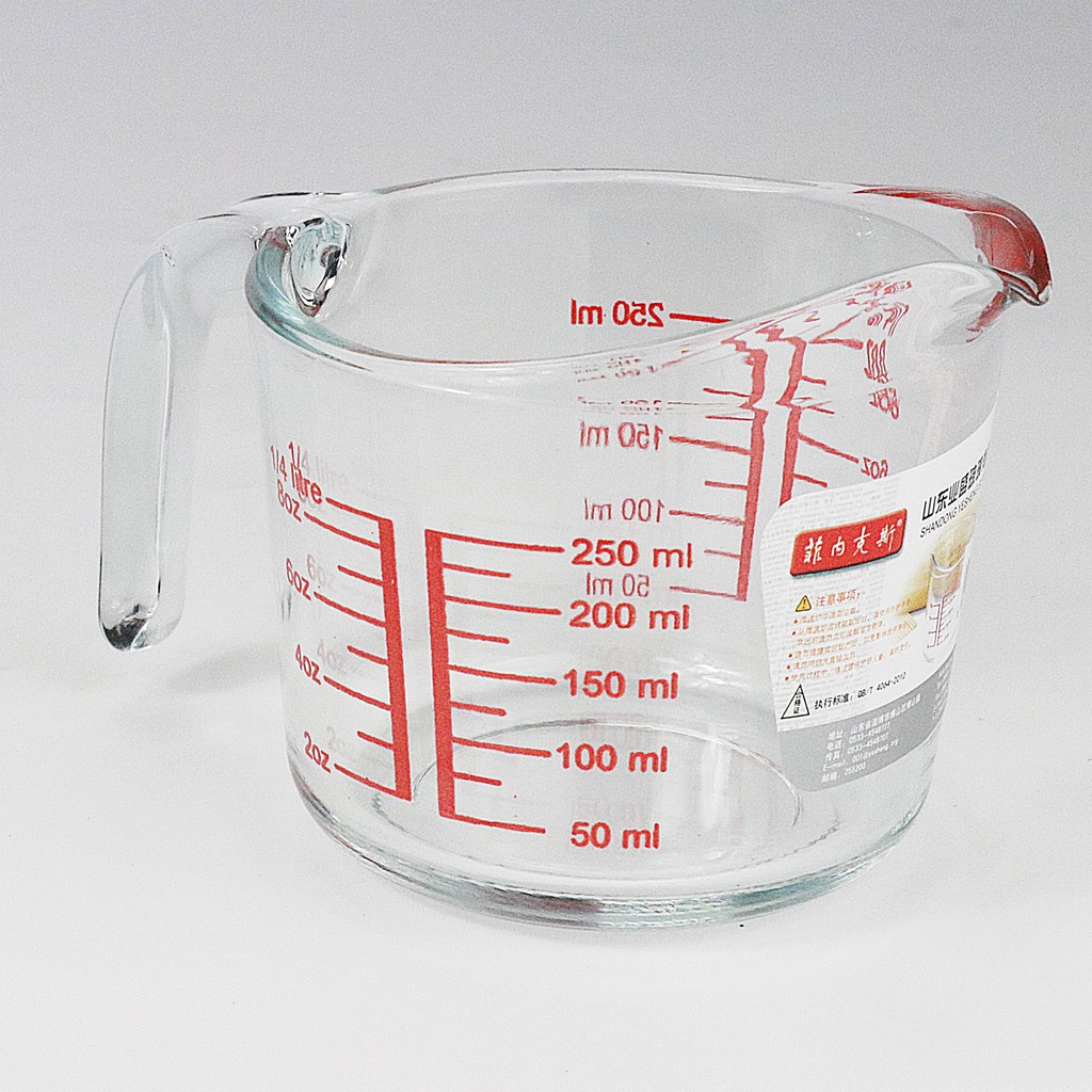แก้วชงกาแฟ มีด้ามจับขนาด 250 ml. แก้วตวง ถ้วยตวง