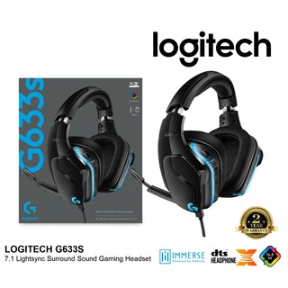 หูฟังเกมมิ่ง LOGITECH G633S 7.1 Surround Sound LIGHTSYNC Gaming Headset 2y.