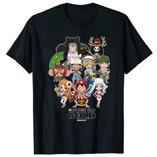 เสื้อยืดผ้าฝ้ายพรีเมี่ยม เสื้อยืด พิมพ์ลาย One Piece Franky Chibi