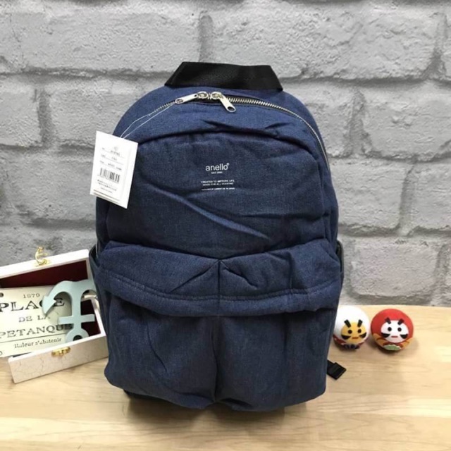Anello Denim& nylon Backpack