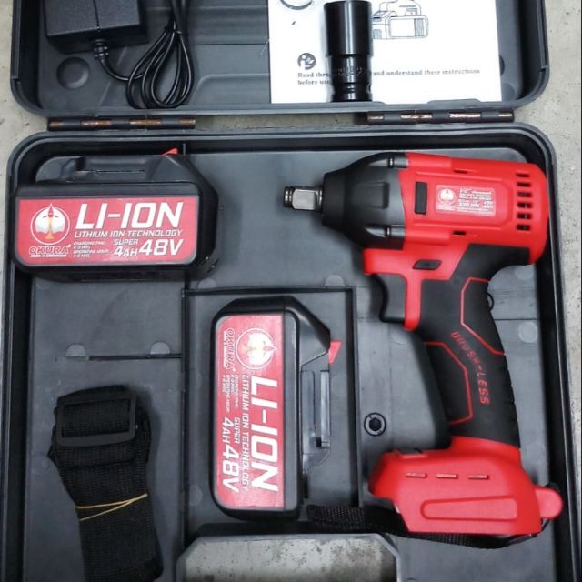 บล็อกแบต 4หุน มอเตอร์บัสเลส okura