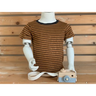 Striped TEE เสื้อยืดคอตตอนผ้าร่องลายทาง