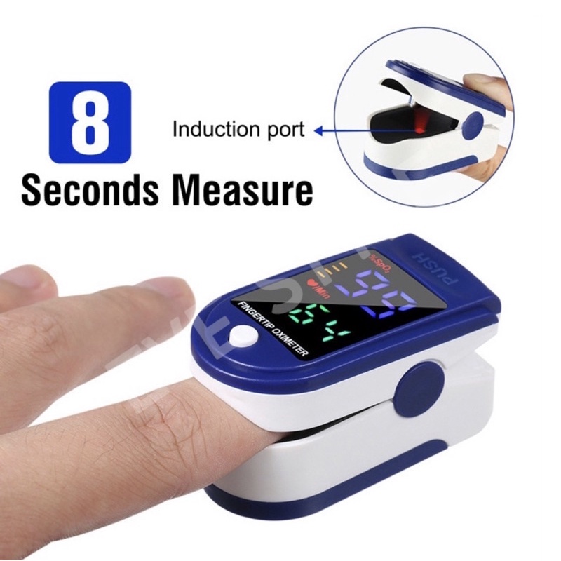 เครื่องวัดออกซิเจนปลายนิ้ว Oximeter และ ตรวจวัดชีพจรปลายนิ้ว Fingertip pulse oximeter LK87