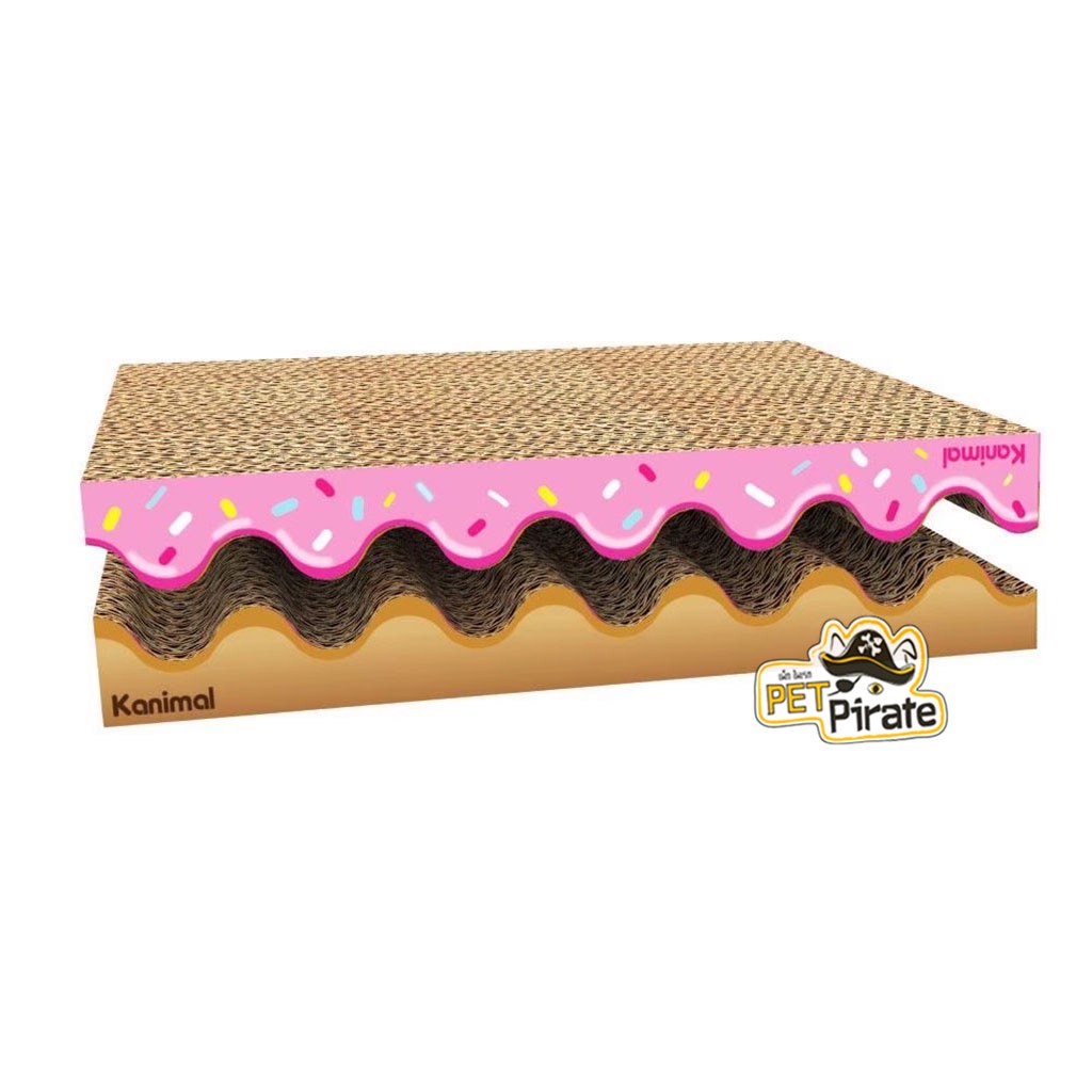 Kanimal ที่ลับเล็บแมว ของเล่นแมวคลายเครียด ลับได้ทั้งหน้าและหลัง ลูกฟูกหนา แน่น ลับนาน ทนทาน​ ที่ข่วนเล็บแมว ขายคู่คุ้มๆ