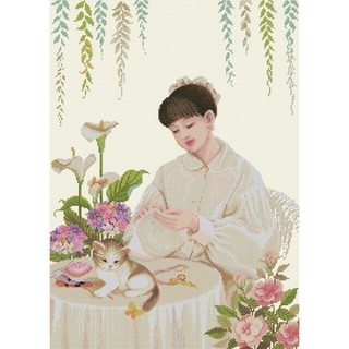 Happy Stitcher (23-A) ชุดปักครอสติช ภิญญ์ ,Cross Stitch Kit