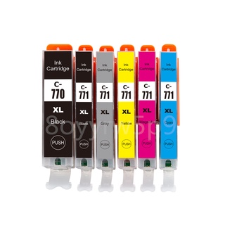 PGI770 XL CLI771 XL PGI-770XL CLI-771XL PGI 770XL CLI 771 XL 6 Multi Pack Ink Cartridge CANON (B/C/M/Y/GY)