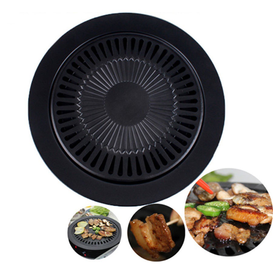 Smokeless Indoor STOVETOP BBQ GRILL Barbeque Kitchen Barbecue Pan