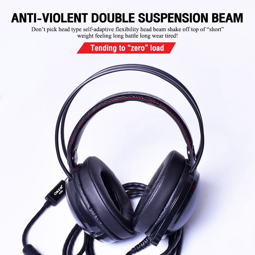 OKER หูฟัง Gaming Headset 7.1 Sound Effects K-5U