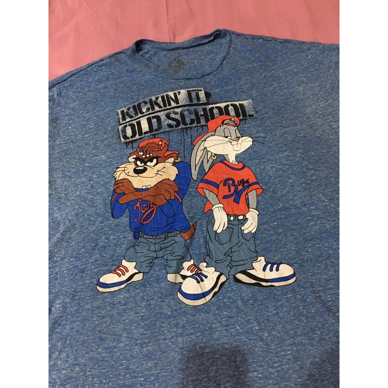 เสื้อยืดการ์ตูนมือสอง LOONEY TUNES Size XL มือ2