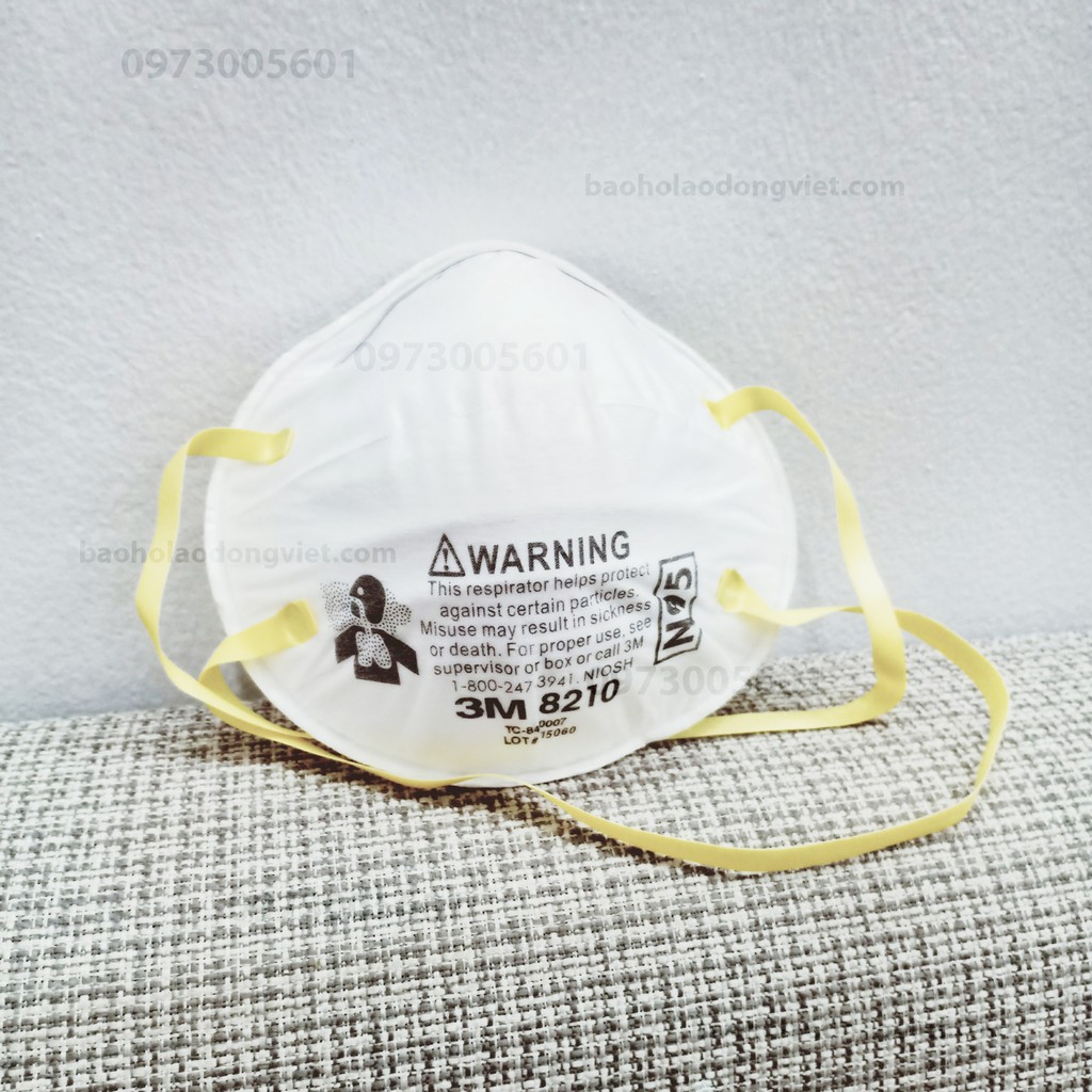 1 3M 8210 Mask, N95 Standard, หน ้ ากาก 3M สําหรับแพทย ์ ป ้ องกันการแพร ่ ระบาด
