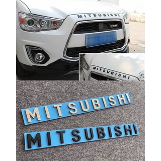 โลโก้ MITSUBISHI ติดฝากระโปรง ขนาด 35x3.2cm