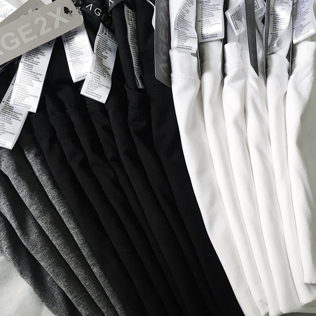 COMBO 3 ของแท้ AGE2X T-SHIRTS CANT BELOW IN WARDRBE