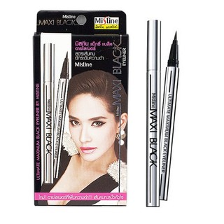 Mistine อายไลเนอร์ แม็กซี่ แบล็ค  Mistine Maxi Black Eyeliner ที่เขียนขอบตา วาดขอบตา