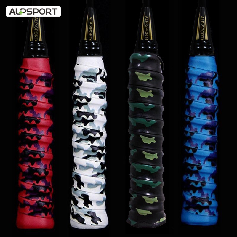 【ALPSPORT MC2.5】เทปพันแบดมิnton กันลื่นแรงสุด! ซับเหงื่อไว ฟ้าผ่าลาย กริปลายพราง 4สี(แพ็ค4เส้น+ถุงพื้นที่จัดเก็บฟรี) นักเรียนแบดฯมือใหม่ถึงโปร ใช้งาน1ปีไม่บิด ราคาถูกสุดๆ