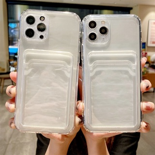 เคสiPhone11 เเฟชั่น โปร่งใส เคสไอ โฟนใส่บัตร ใส่รูปถ่าย ใส่การ์ด เคสซิลิโคนอ่อนนุ่ม เคส สำหรับติด เคสไอโฟน11 โทรศัพท์ 7 8 11 เคสไอโฟน 13 pro max เคสไอโฟน 13Pro เคสไอโฟน13  เคสไอโฟน 12 pro max เคสไอโฟน7พลัส xs XR Xsmax iPhone case เคสโทรศัพท์