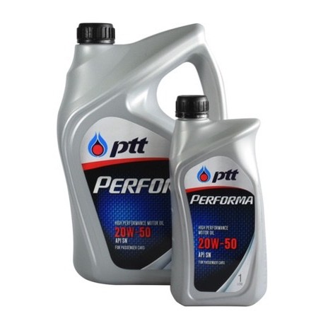 ❤️ PTT PERFORMA 20W-50 น้ำมันกึ่งสังเคราะห์สำหรับเครื่องยนต์ เบนซิน สินค้าพร้อมส่ง